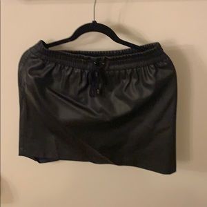 Topshop faux leather mini